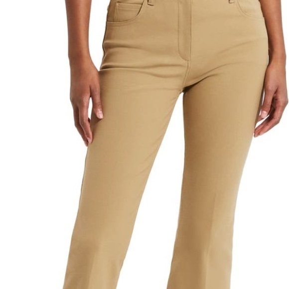 🔥VTG Theory, Soft Suede-Feel Boot Cut Trousers in Camel, EUC,Size 8 - Picture 2 of 15